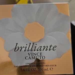 Vince Camuto Brillante Eau de Parfum with Gold and White Design